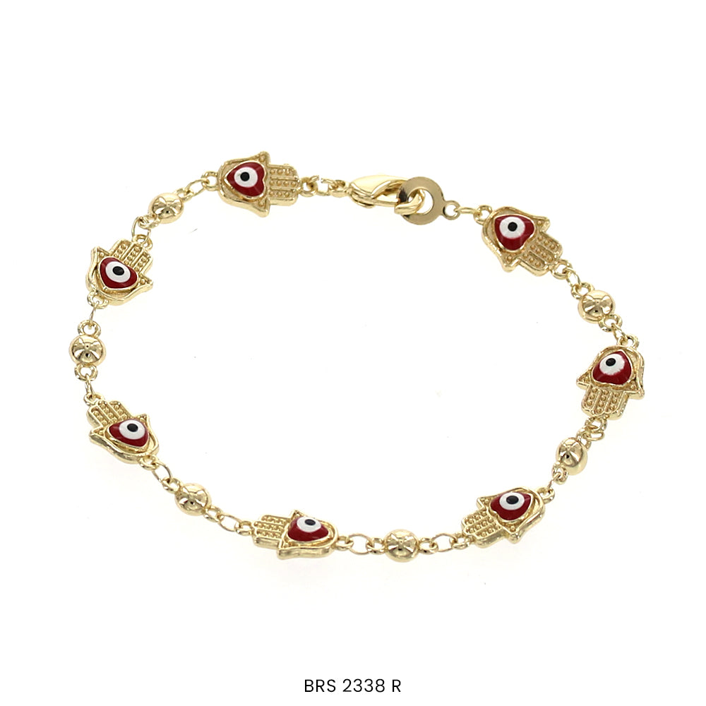 Hamsa Hand Evil Eye Bracelet BRS 2338 R (G)