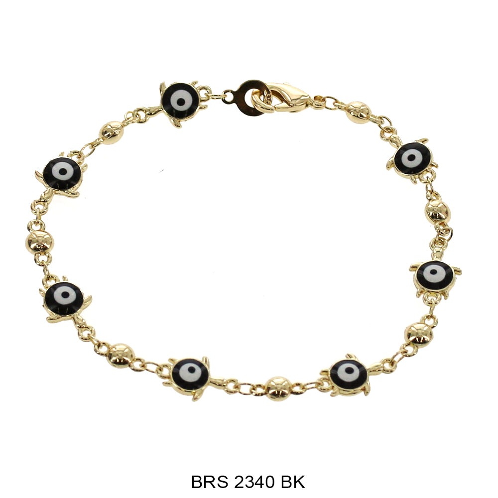 Pulsera Tortuga Mal de Ojo BRS 2340 BK