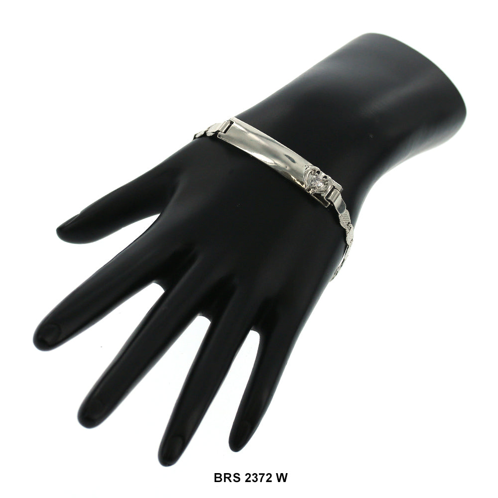 Brazalete Medallón Delfines BRS 2372 W (S)