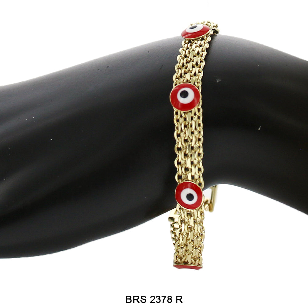 Evil Eye Band Bracelet BRS 2378 R