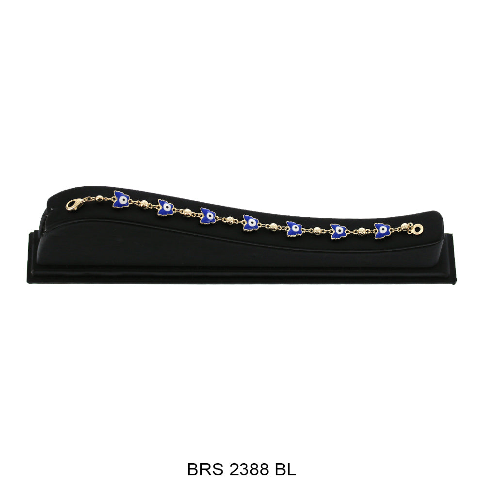 Butterfly Evil Eye Bracelet BRS 2388 BL