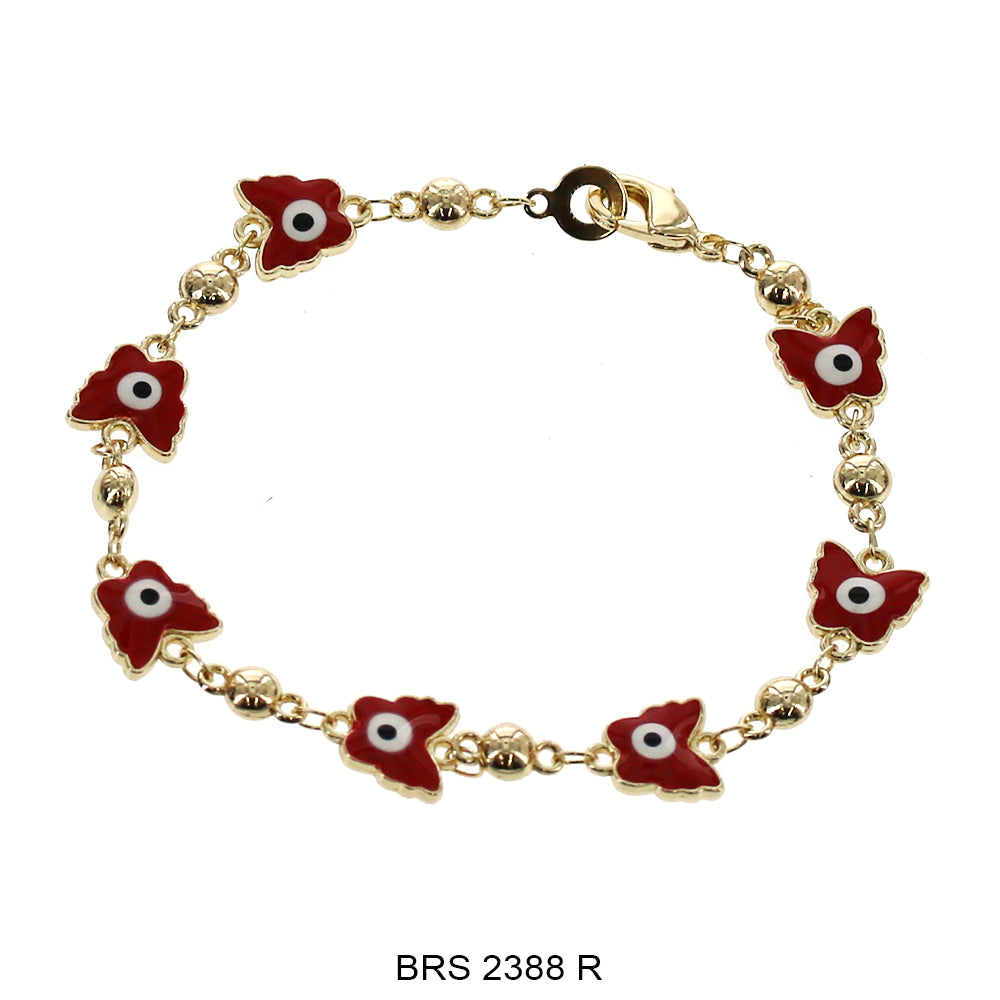 Butterfly Evil Eye Bracelet BRS 2388 R