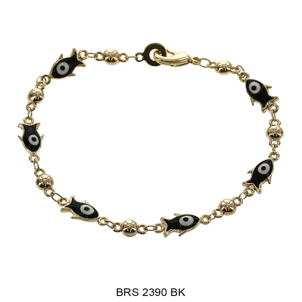 Pulsera Fish Evil Eye BRS 2390 BK