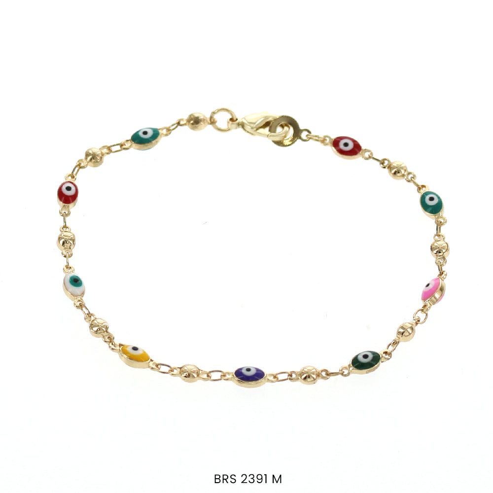 Oval Evil Eye Bracelet BRS 2391 M (G)