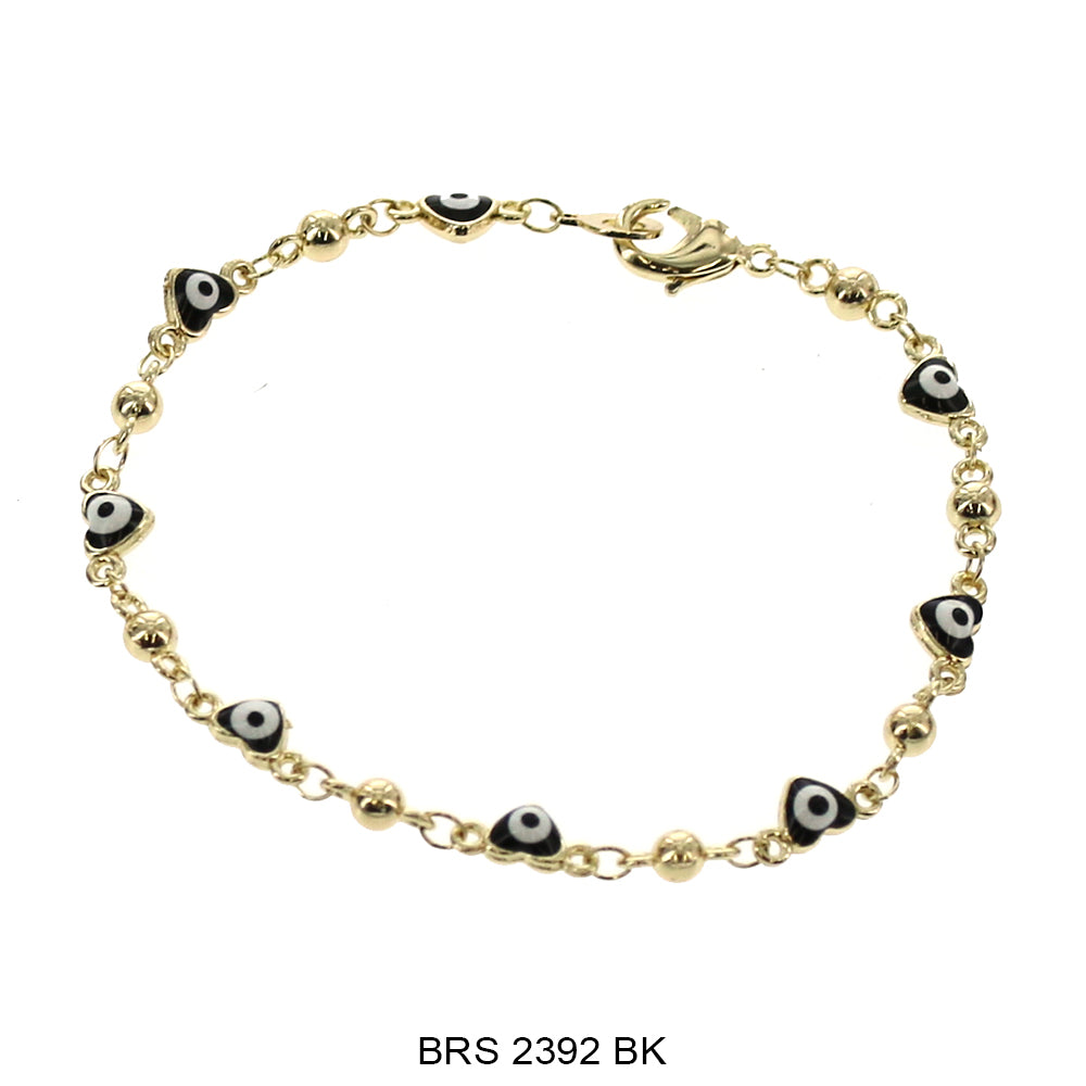 Pulsera Corazón Mal de Ojo BRS 2392 BK