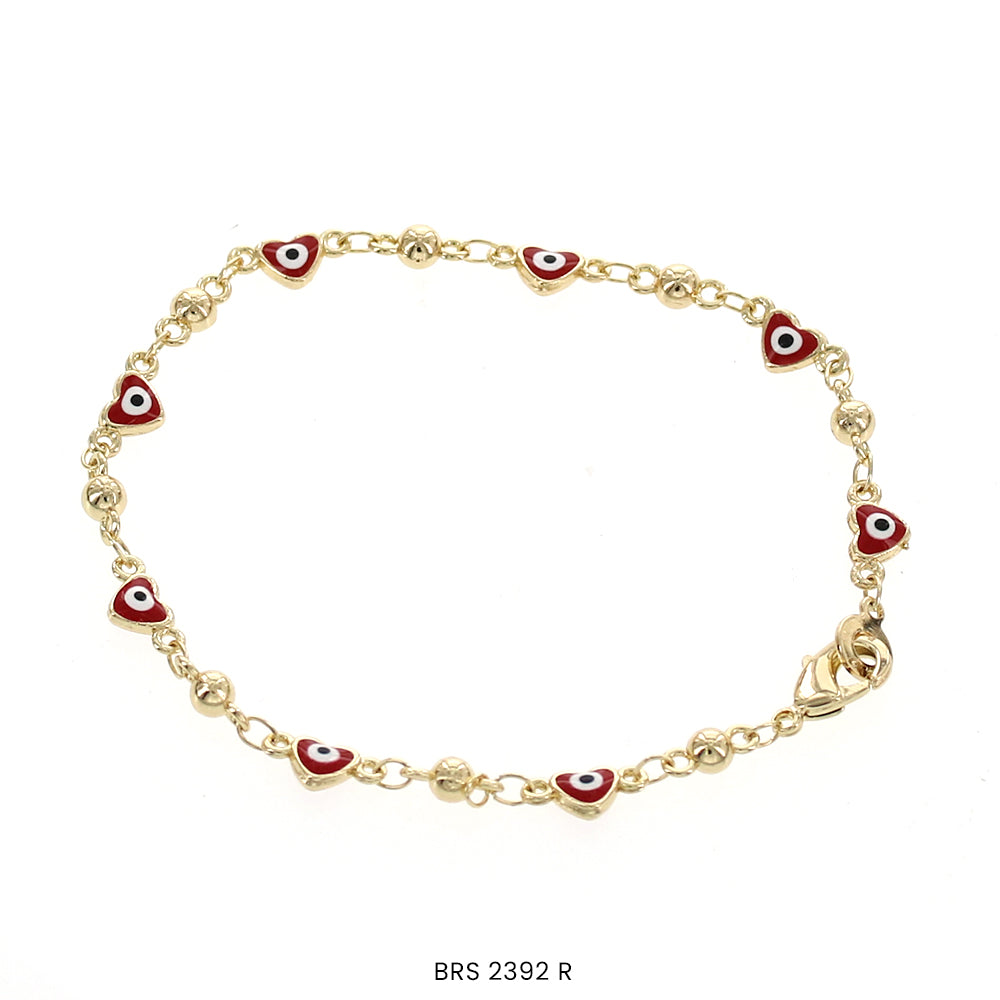 Heart Evil Eye Bracelet BRS 2392 R (G)