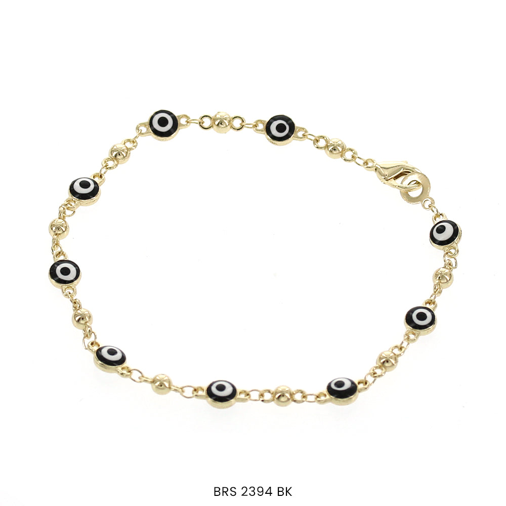 Round Evil Eye Bracelet BRS 2394 BK (G)