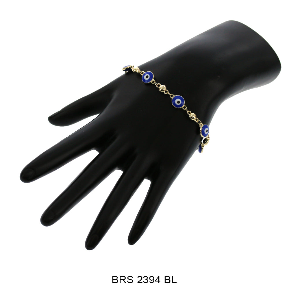 Round Evil Eye Bracelet BRS 2394 BL