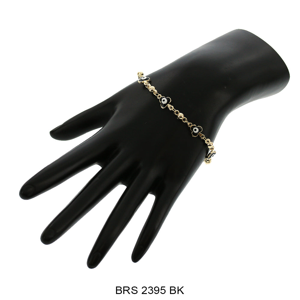 Flower Evil Eye Bracelet BRS 2395 BK