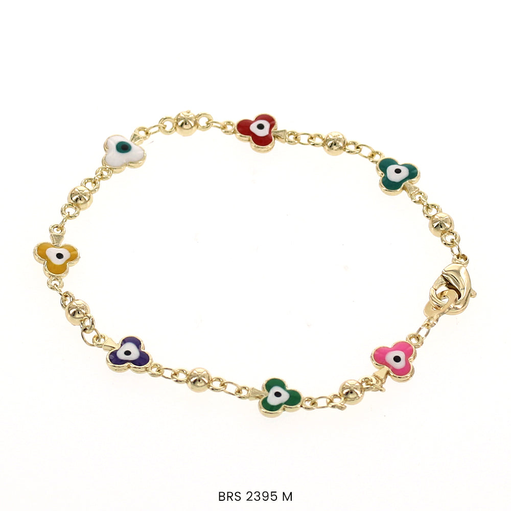 Flower Evil Eye Bracelet BRS 2395 M (G)