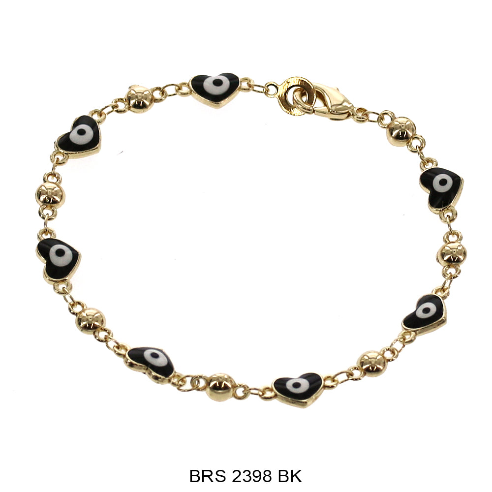 Pulsera Corazón Mal de Ojo BRS 2398 BK