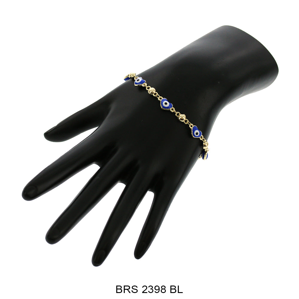 Pulsera Corazón Mal de Ojo BRS 2398 BL