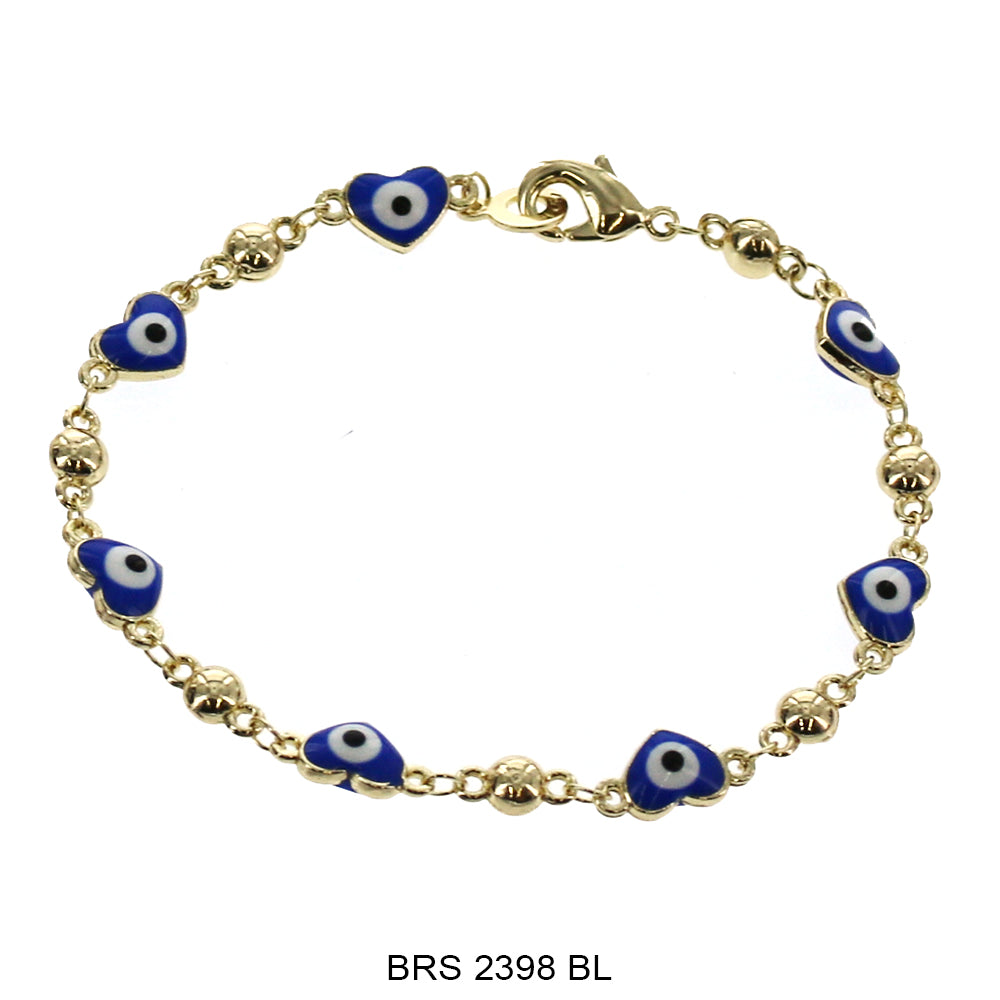 Pulsera Corazón Mal de Ojo BRS 2398 BL