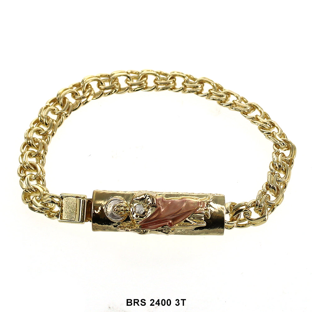 San Judas Medallion Bracelet BRS 2400 3T