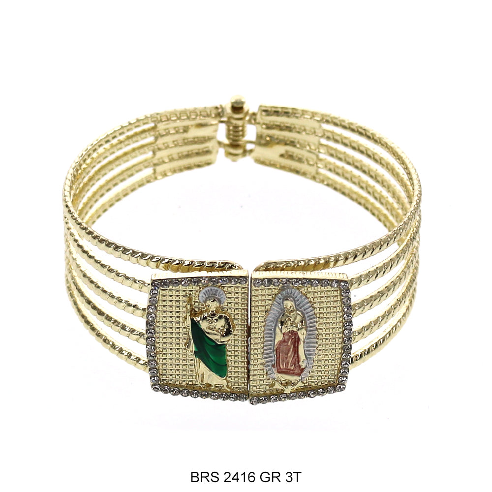 Brazalete Brazalete Santa Judas Con Guadalupe BRS 2416 GR3T