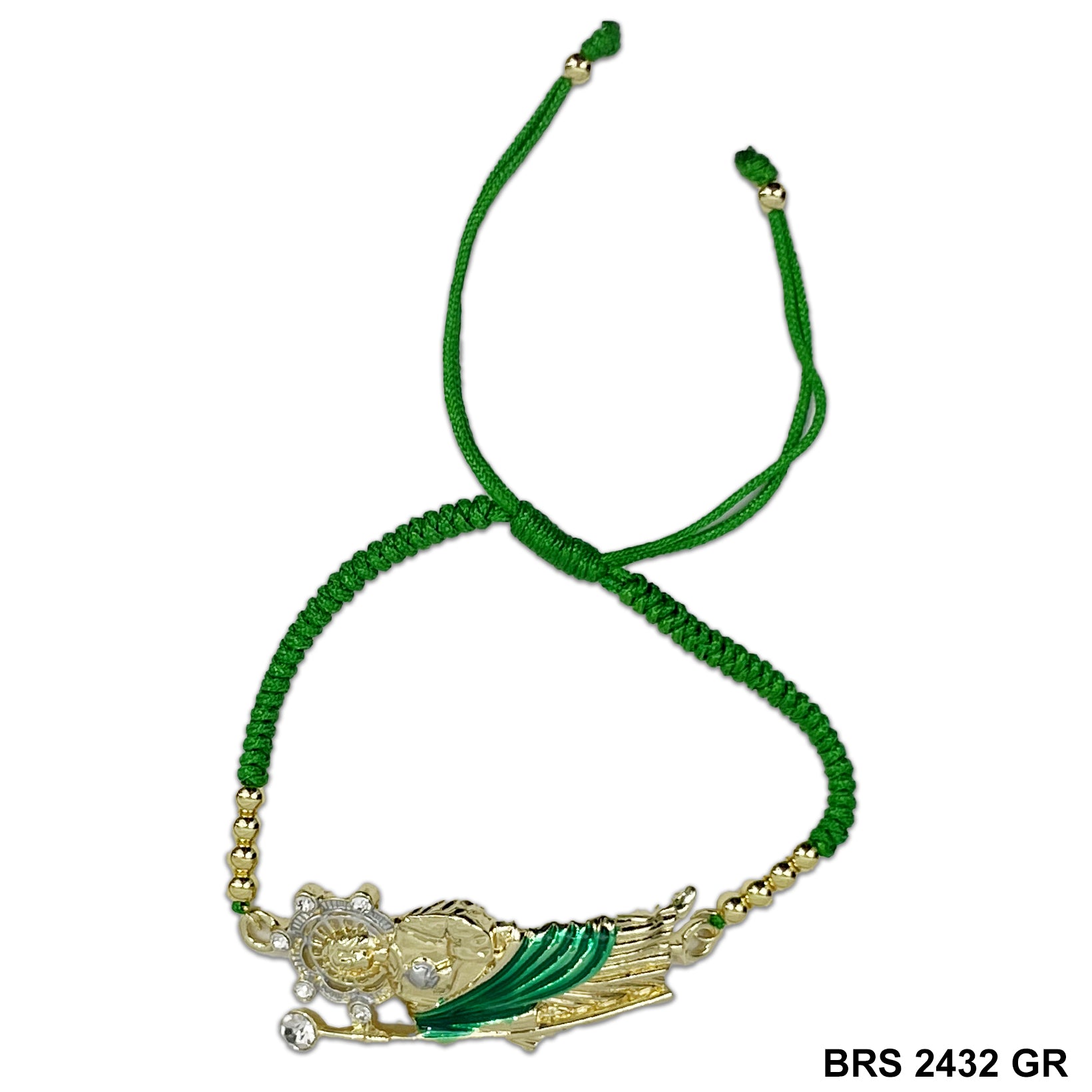 San Judas Adjustable Bracelet BRS 2432 GR