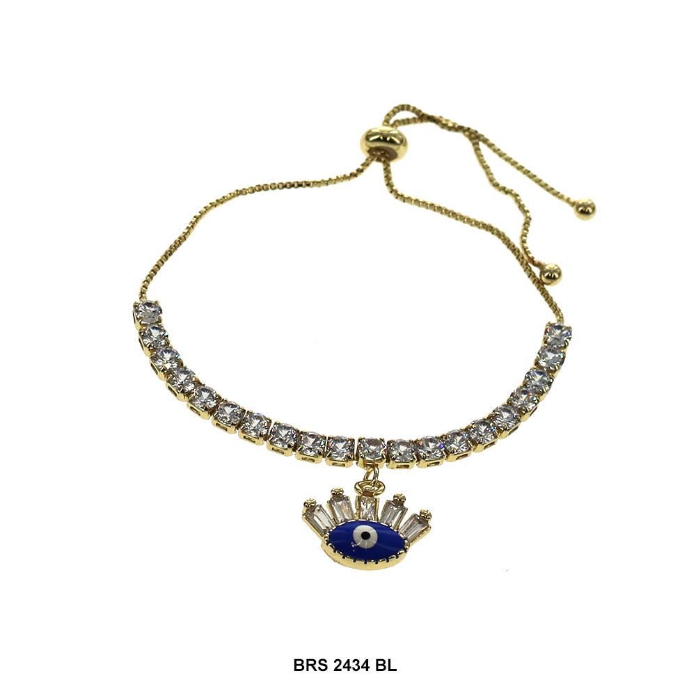 Pulsera Ajustable Evil Eye BRS 2434 BL