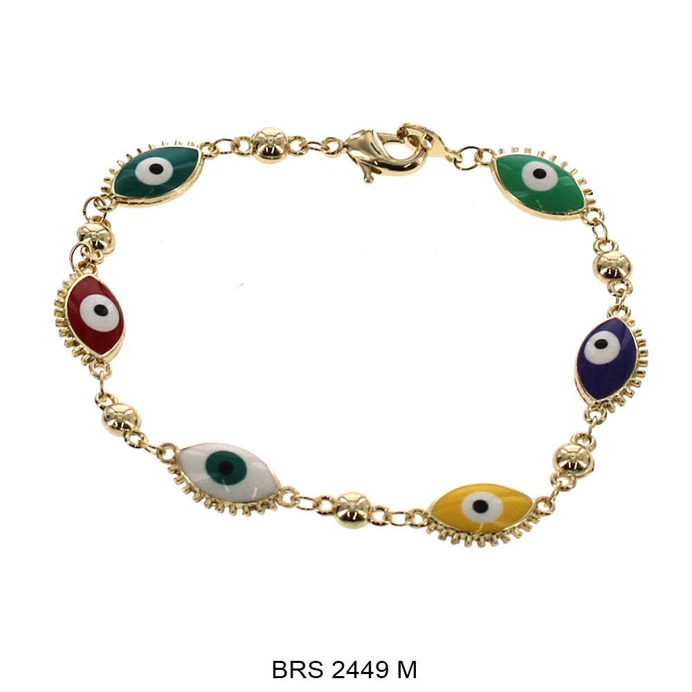 Eye Evil Eye Beads Bracelet BRS 2449 M