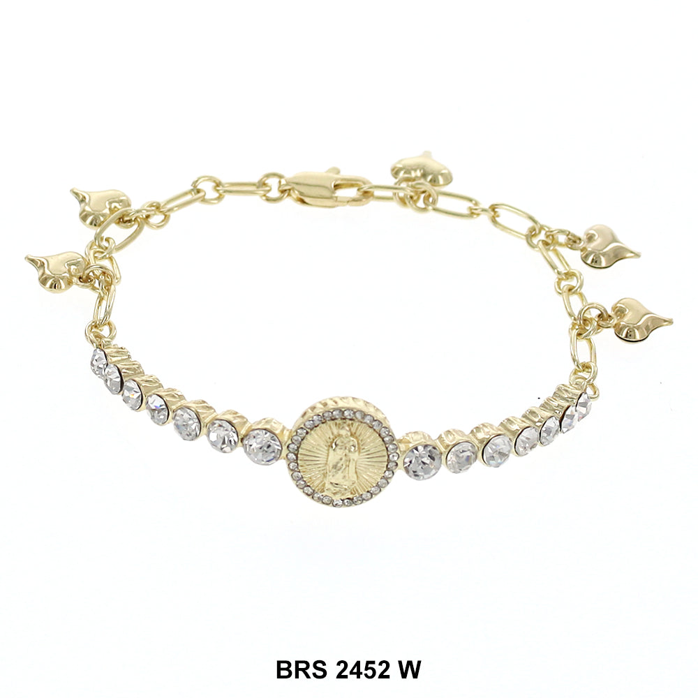 Pulsera Piedras de Guadalupe BRS 2452 W