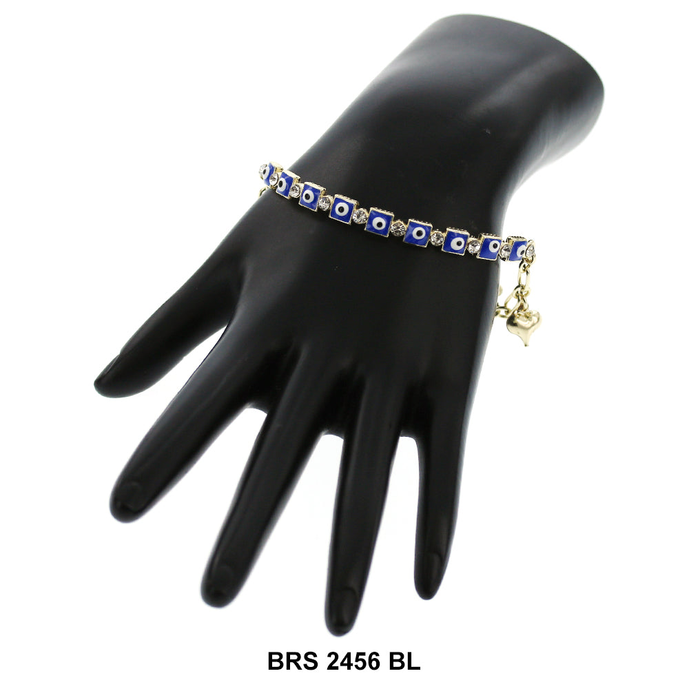 Evil Eye Stones Bracelet BRS 2456 BL