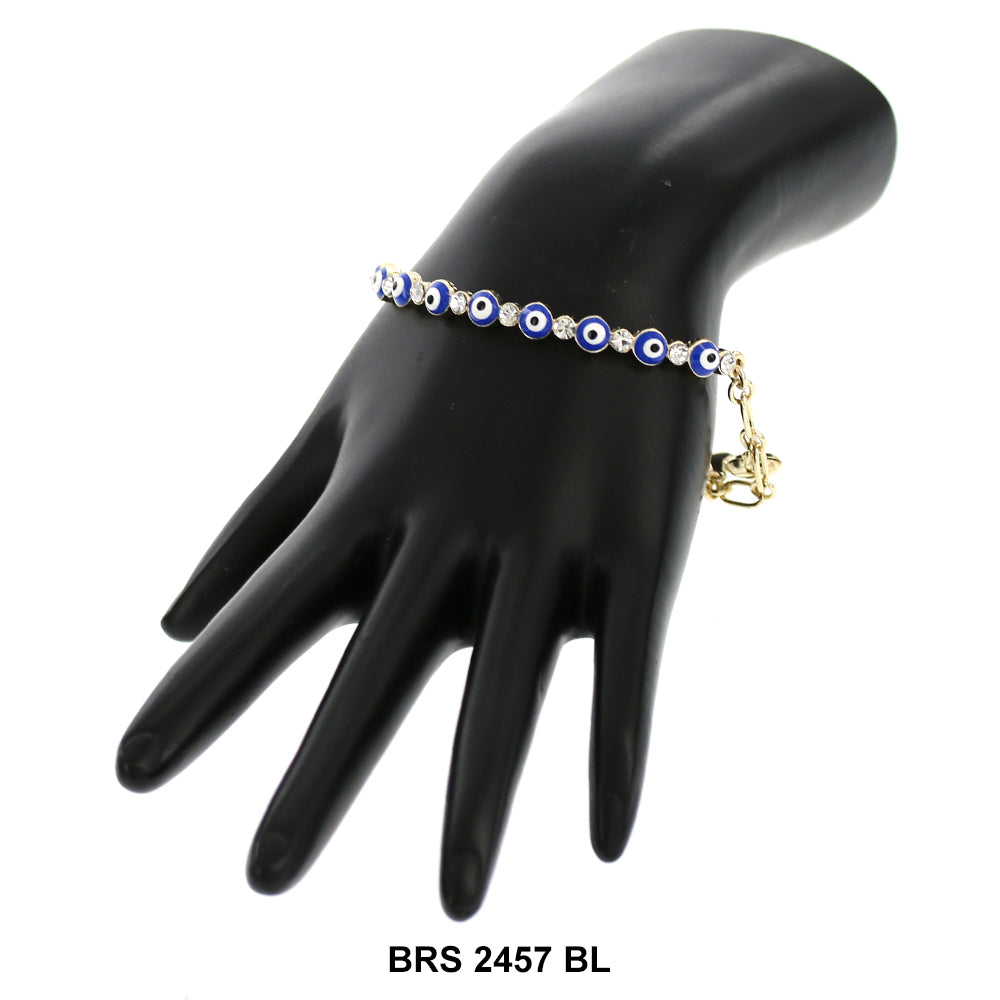 Evil Eye Stones Bracelet BRS 2457 BL