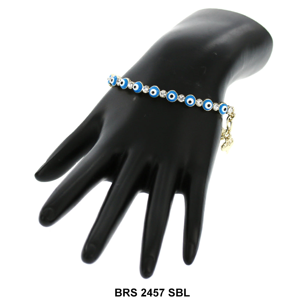 Evil Eye Stones Bracelet BRS 2457 SBL