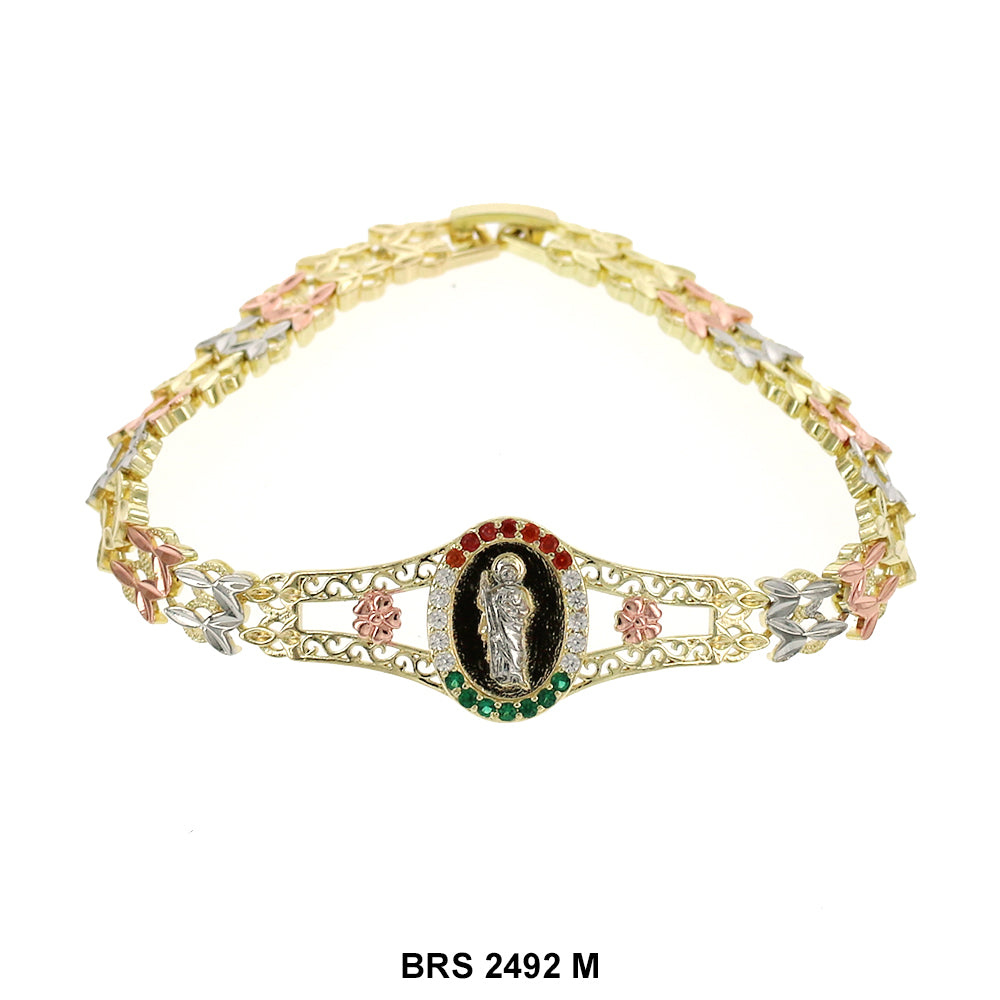 San Judas Medallion Bracelet BRS 2492 M