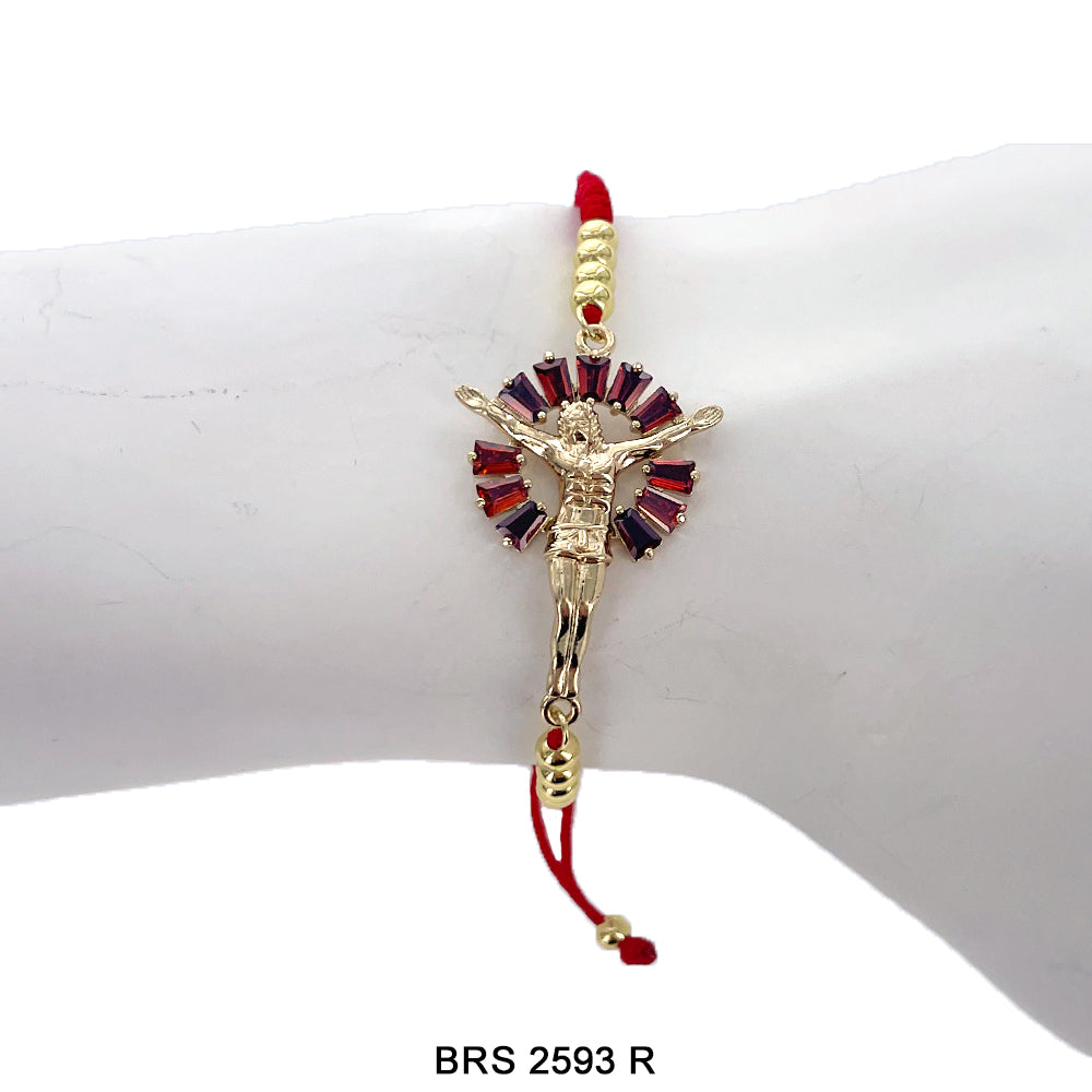 Cross Adjustable Thread Bracelet BRS 2593 R