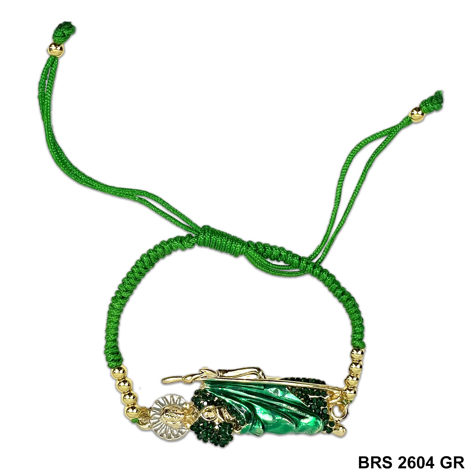 San Judas Adjustable Bracelet BRS 2604 GR