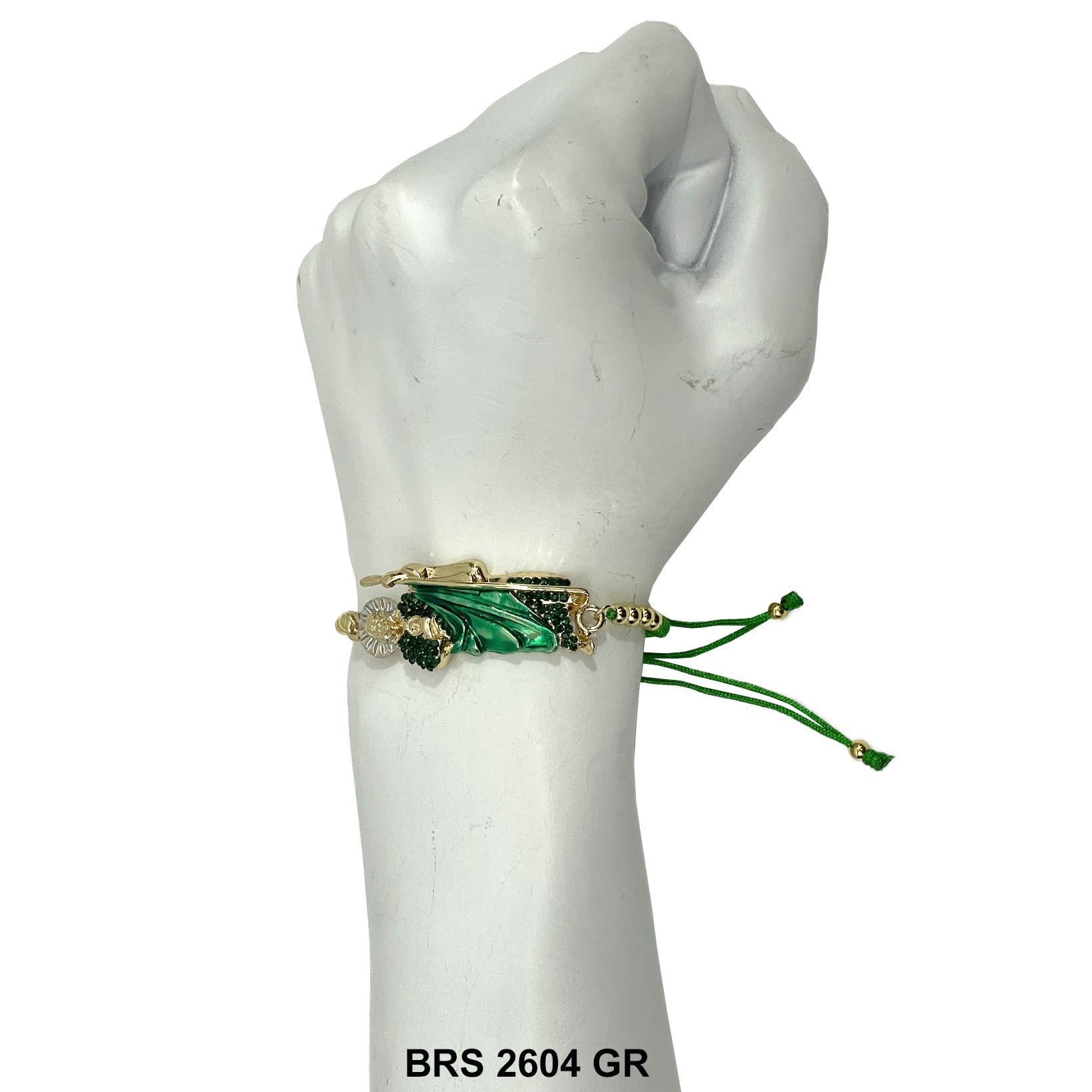 San Judas Adjustable Bracelet BRS 2604 GR