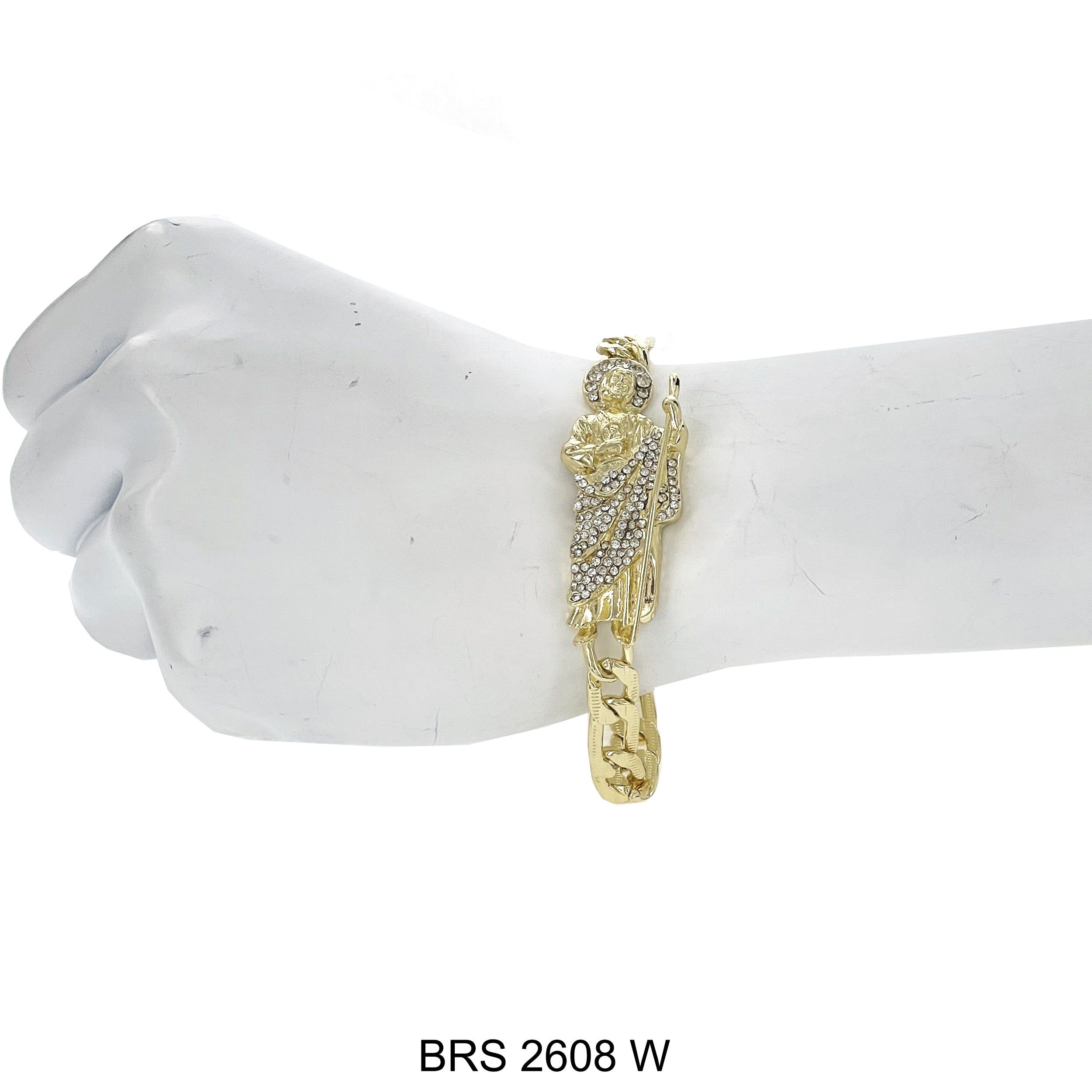 Pulsera Ajustable San Judas BRS 2431 GR