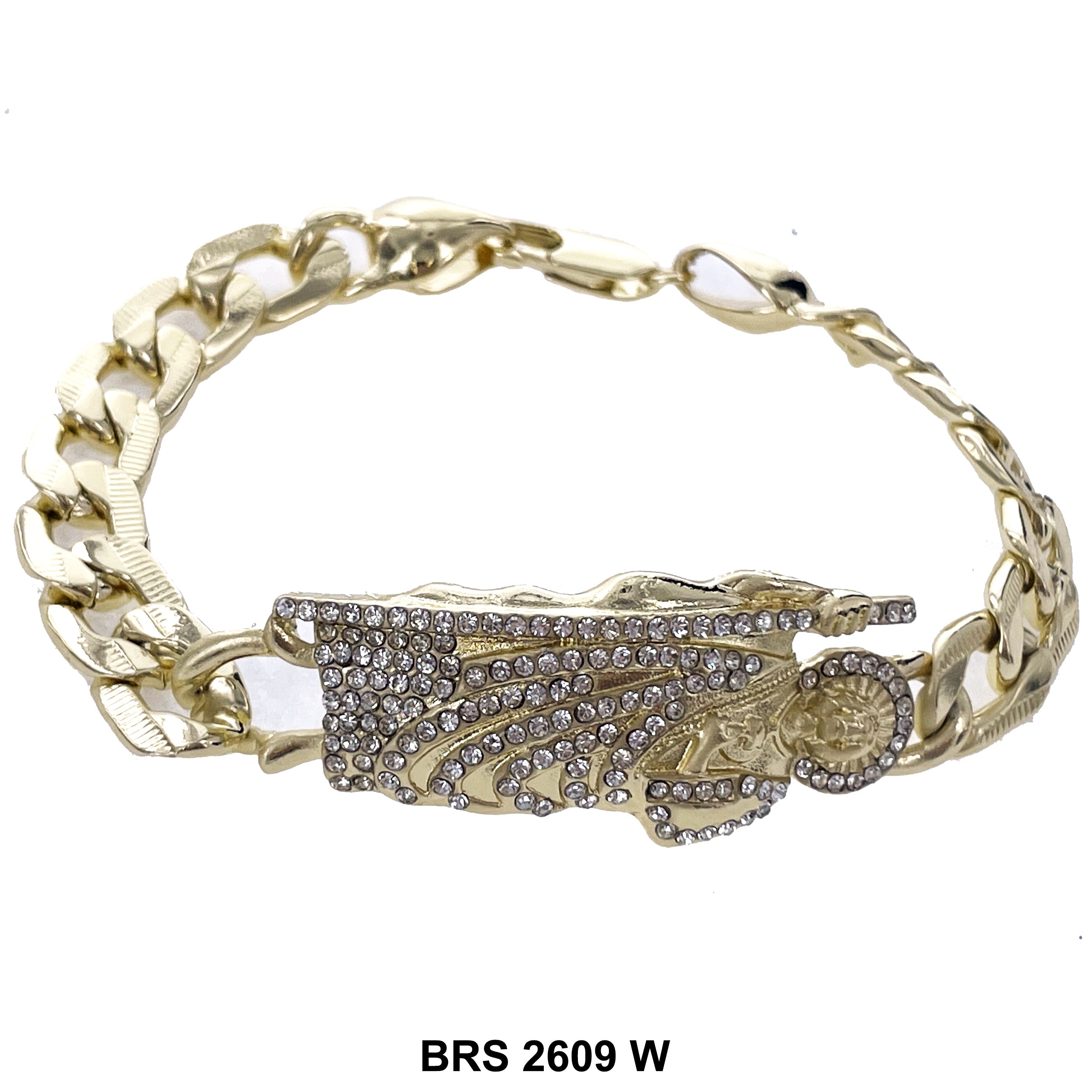 San Judas Chain Bracelet BRS 2609 W