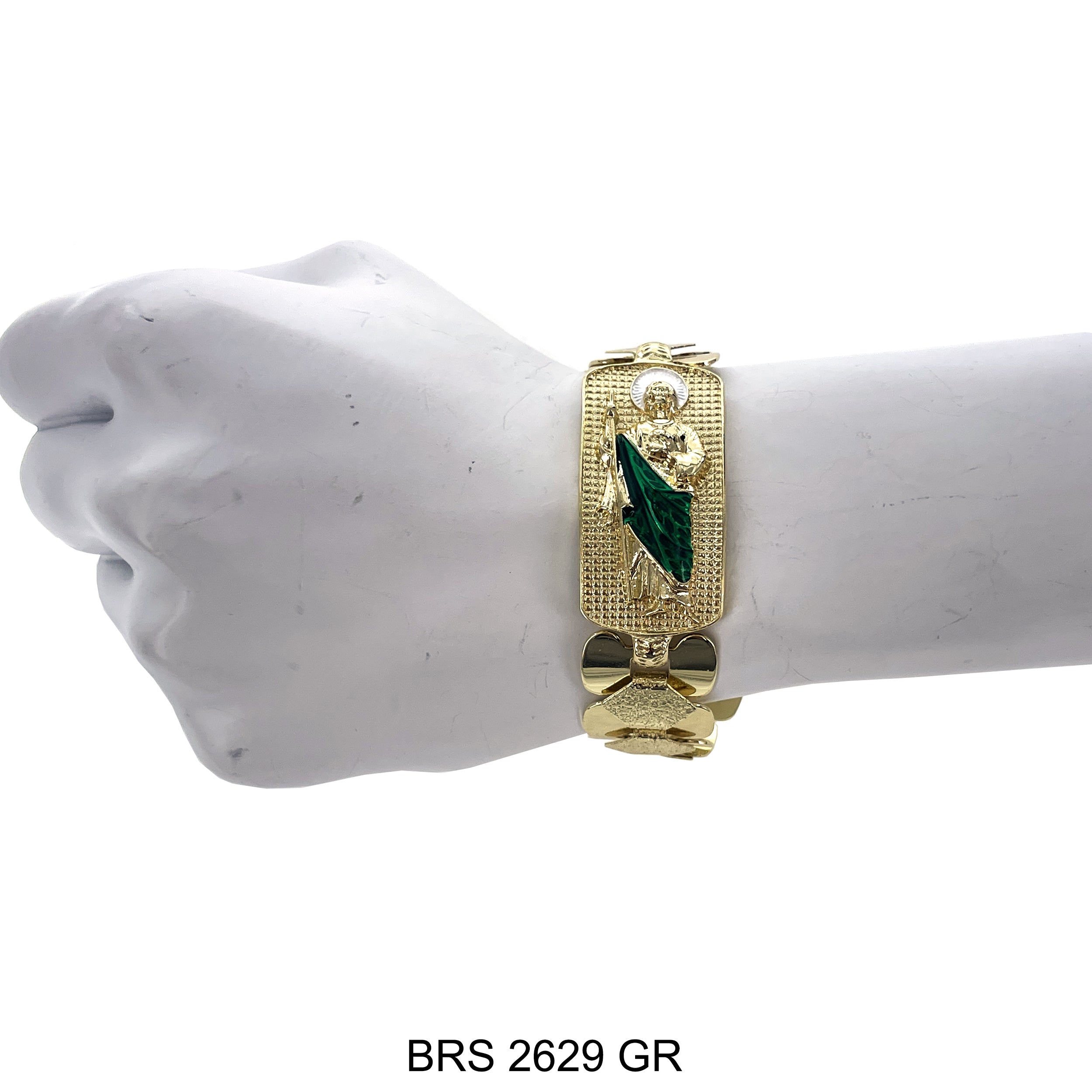 Pulsera Ajustable San Judas BRS 2431 GR