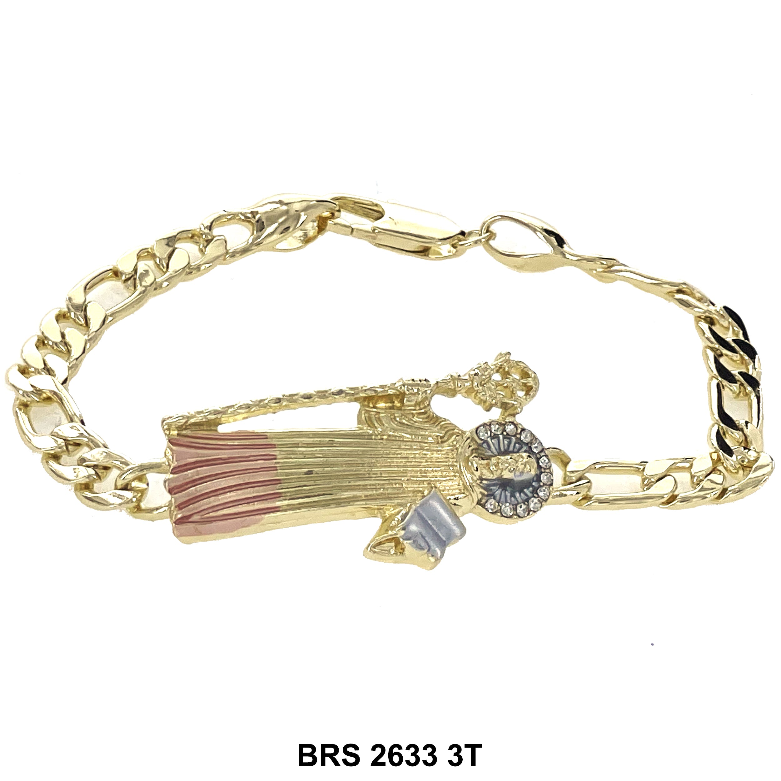 Pulsera Ajustable San Judas BRS 2431 GR