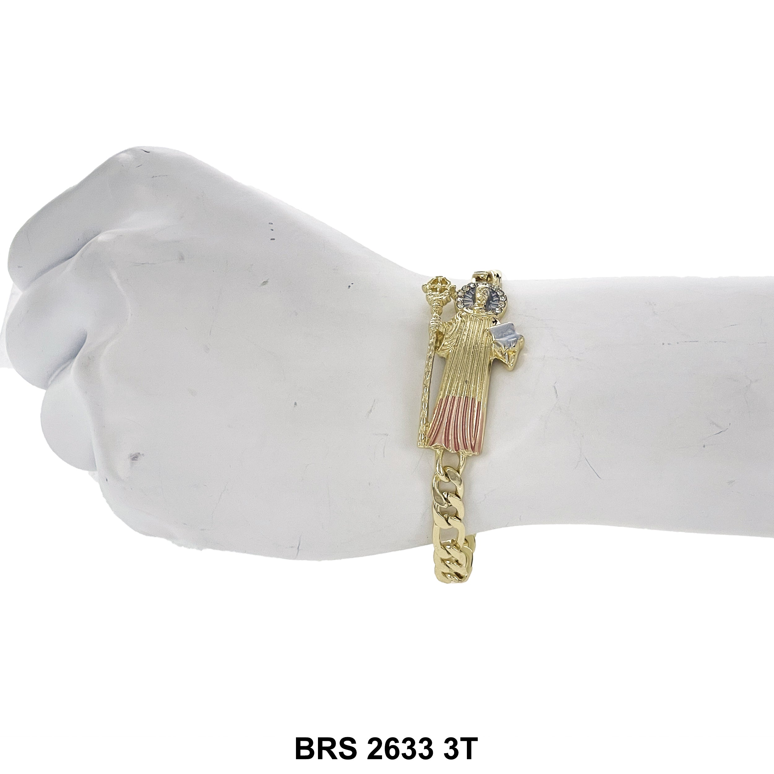 Pulsera Ajustable San Judas BRS 2431 GR