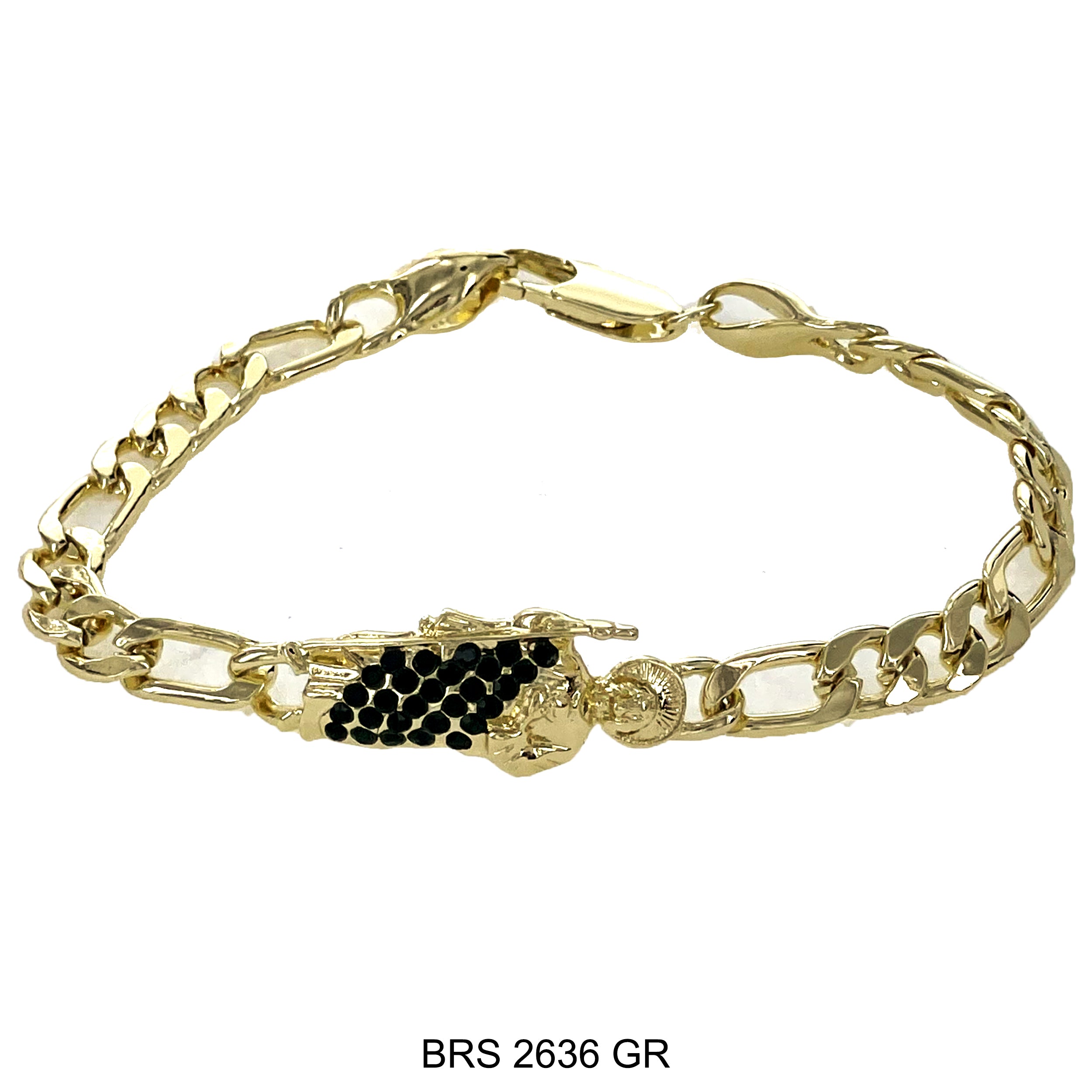 San Judas Chain Bracelet BRS 2636 GR