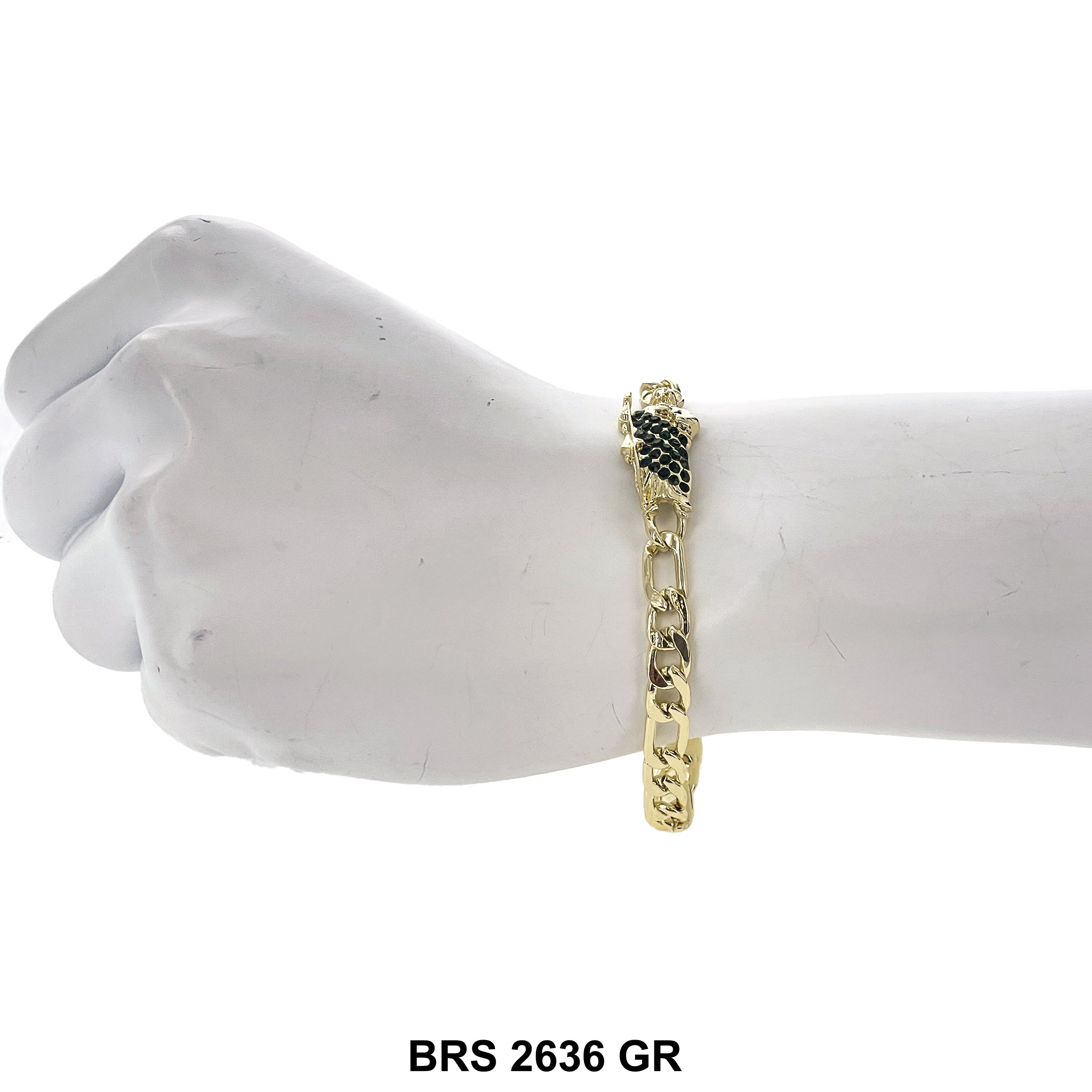 San Judas Chain Bracelet BRS 2636 GR