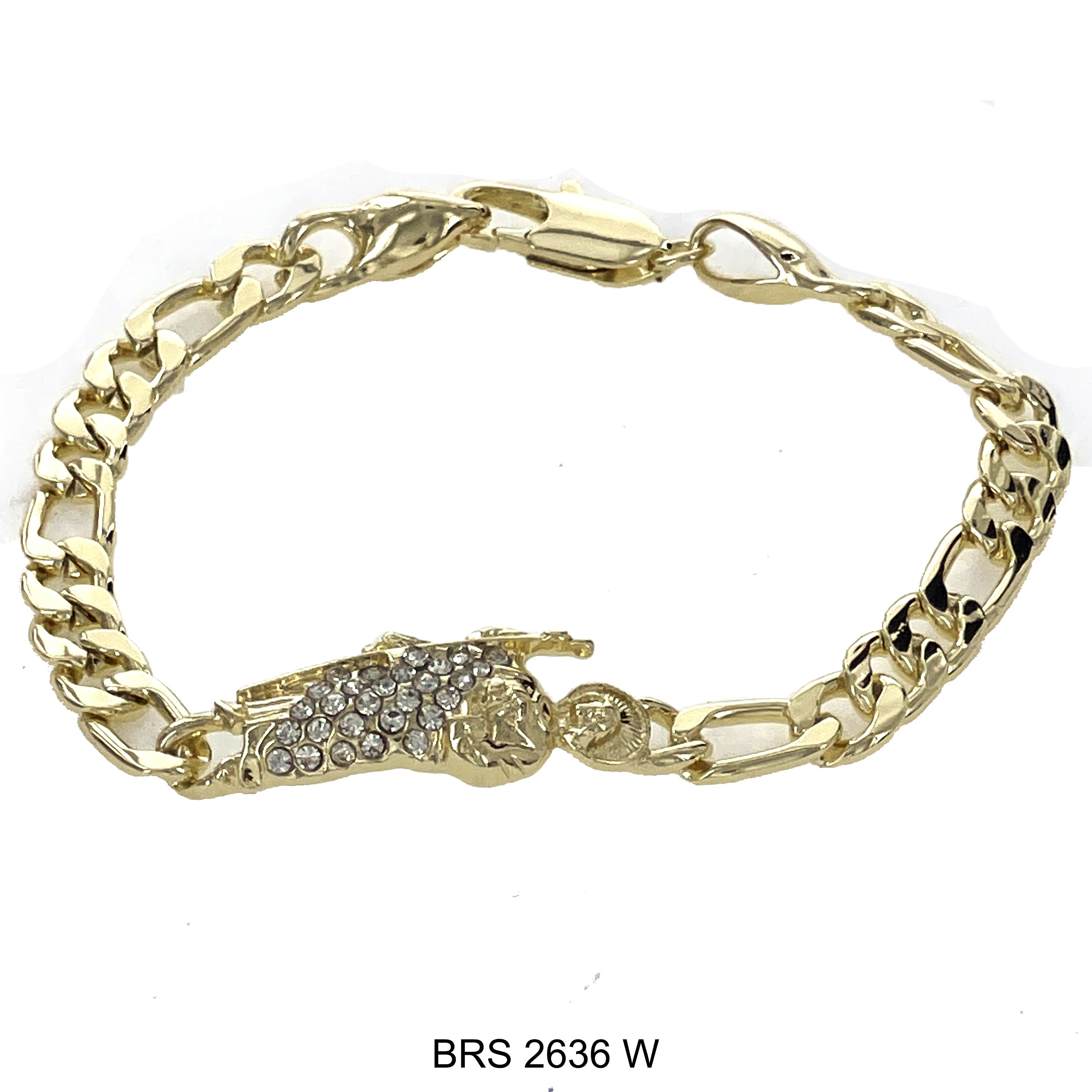 San Judas Chain Bracelet BRS 2636 W