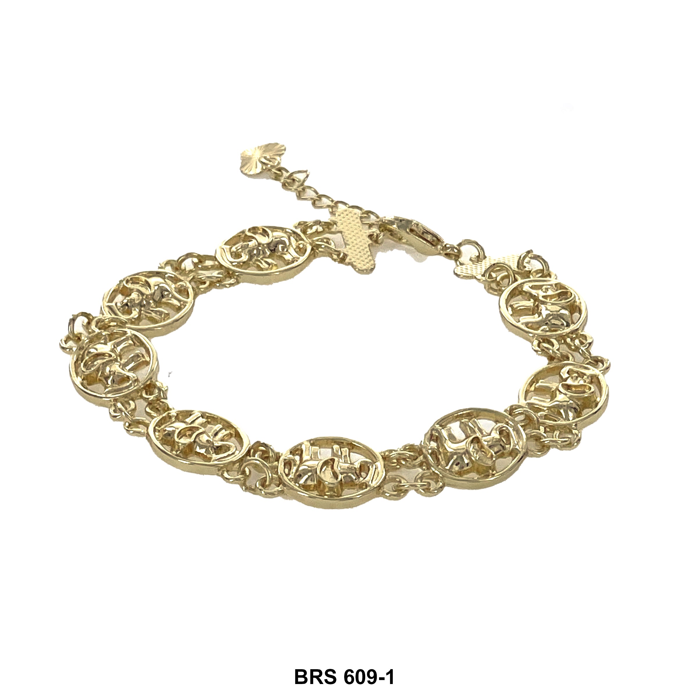 Elephants Medallions Bracelet BRS 609-1