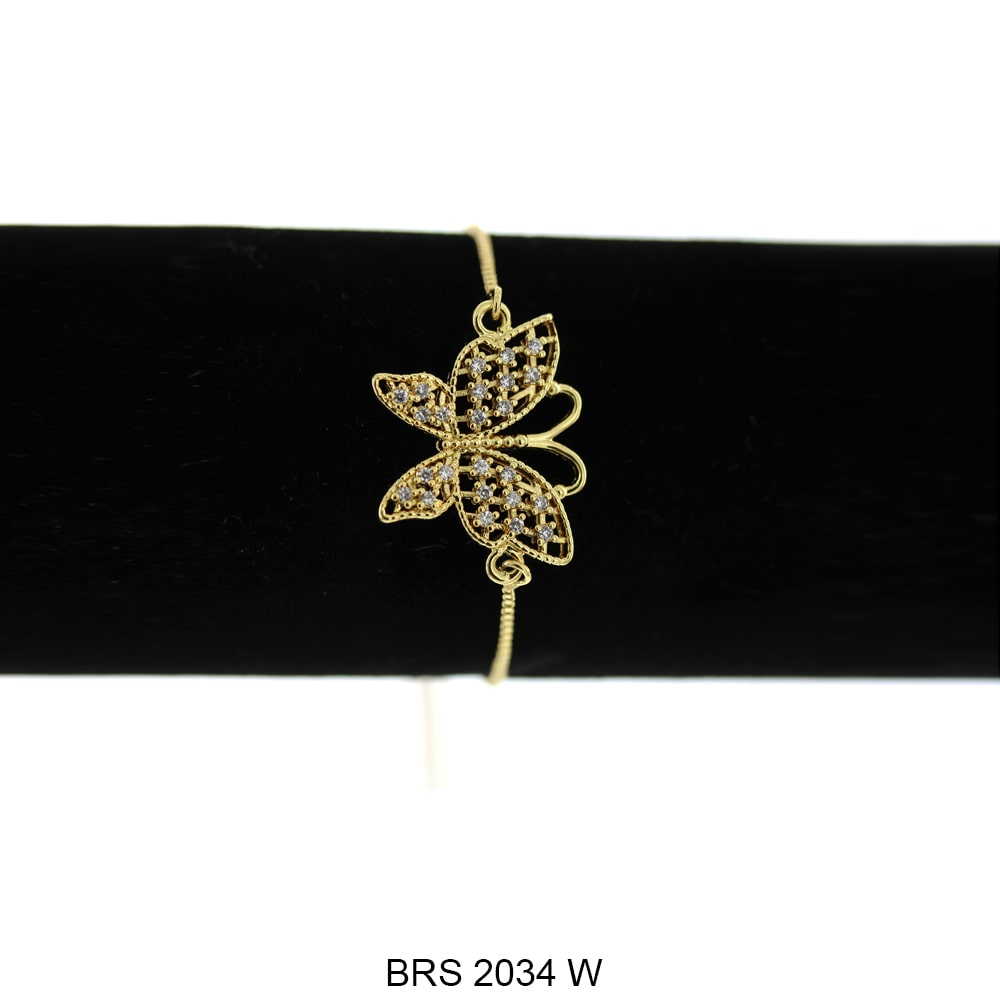 Pulsera Ajustable Mariposa BRS 2034 W