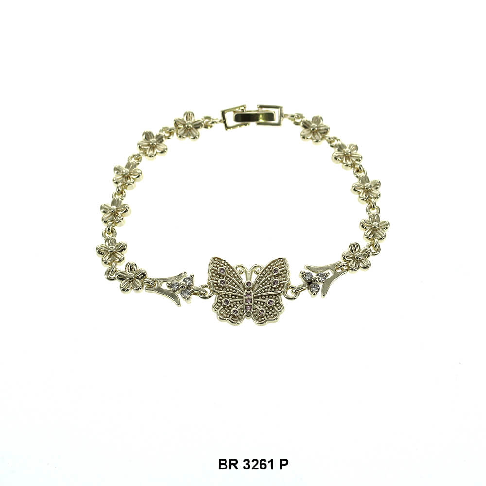 Brazalete Mariposa CZ BR 3261 P