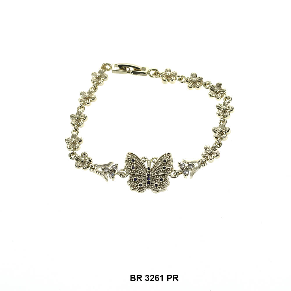 Brazalete Mariposa CZ BR 3261 PR