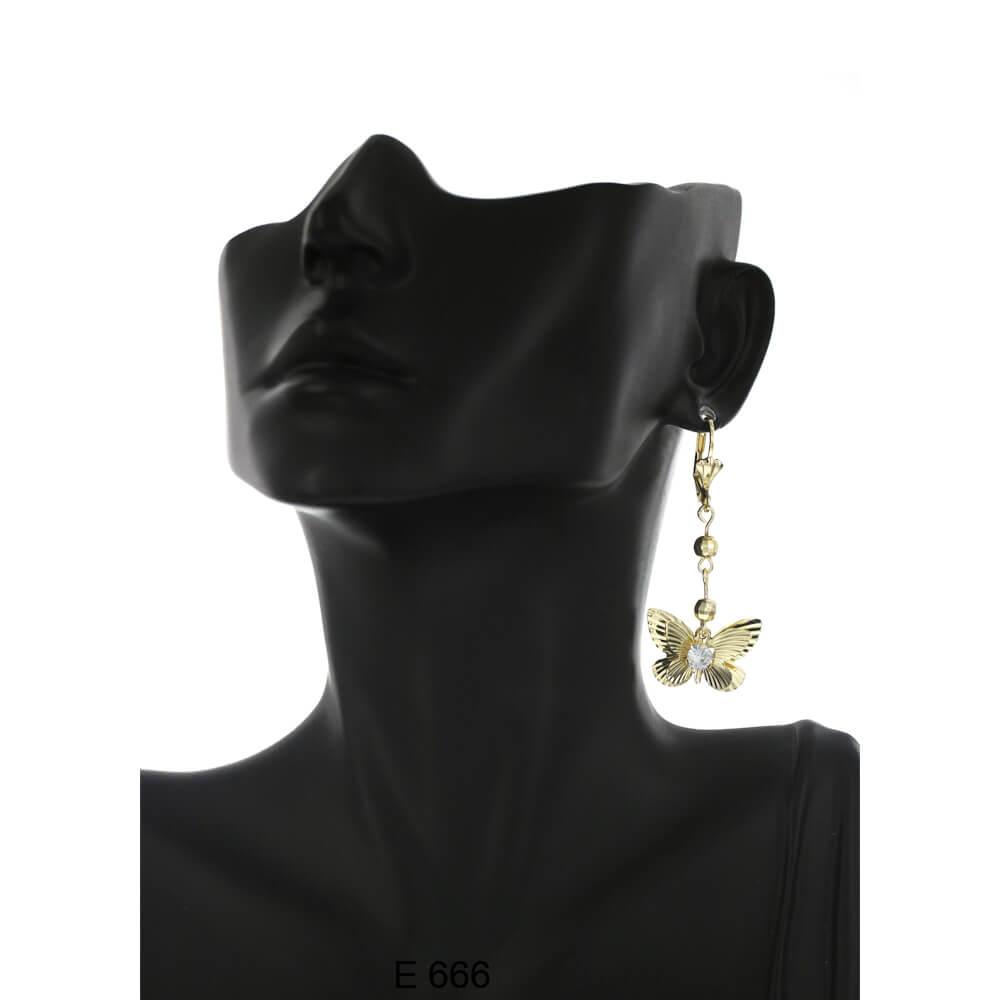 Butterfly Hanging Earrings E 666