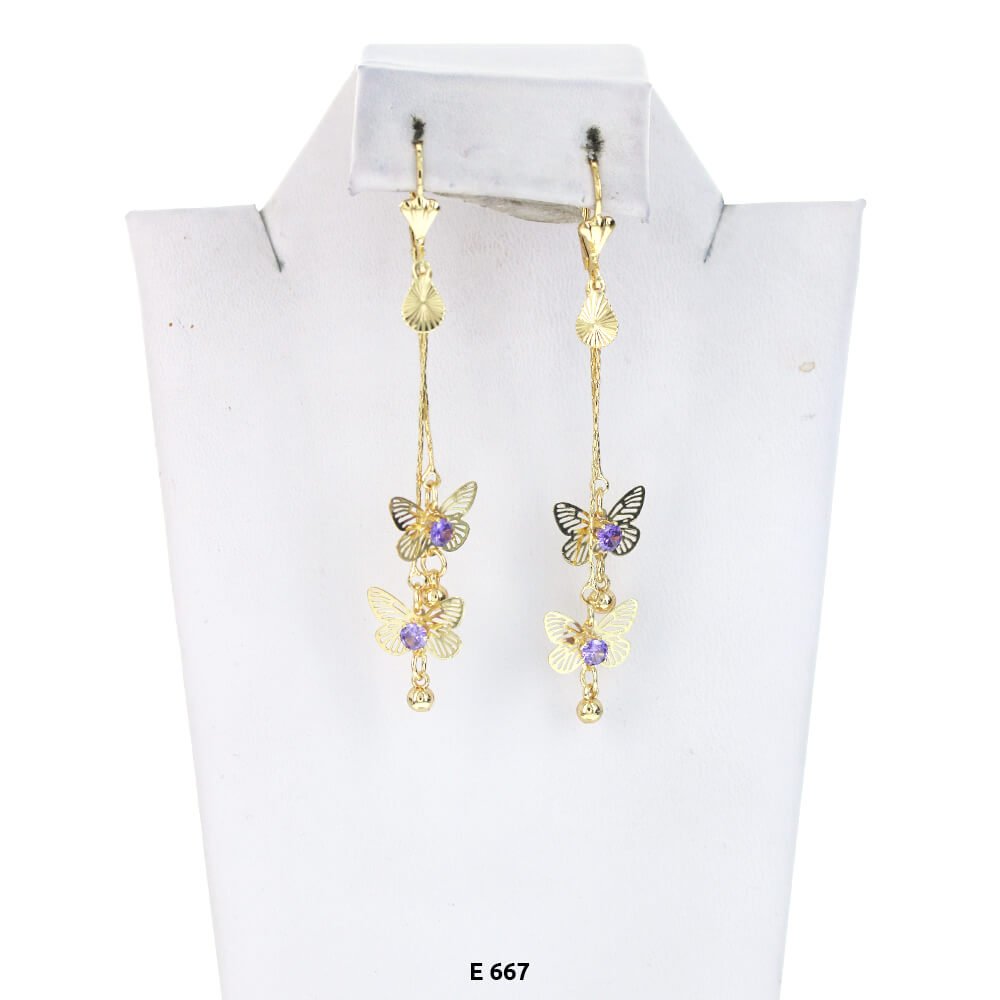 Pendientes Colgantes Mariposa E 667