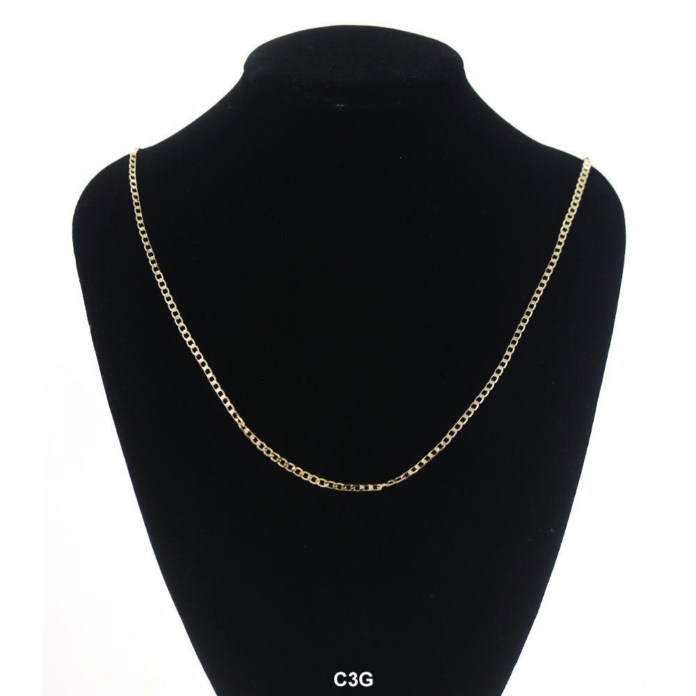 3 MM Cuban Chain C3G 22"