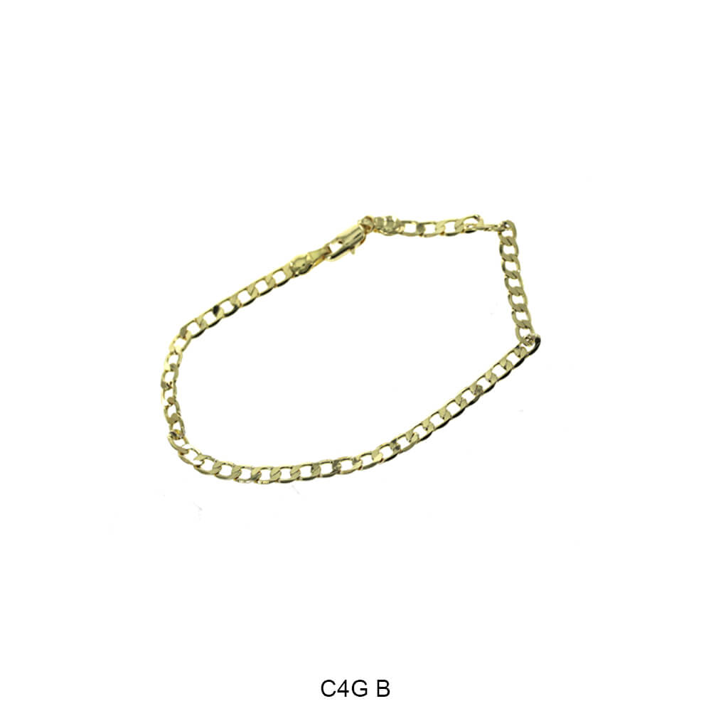 Brazalete Cubano 4 MM C4G 8"