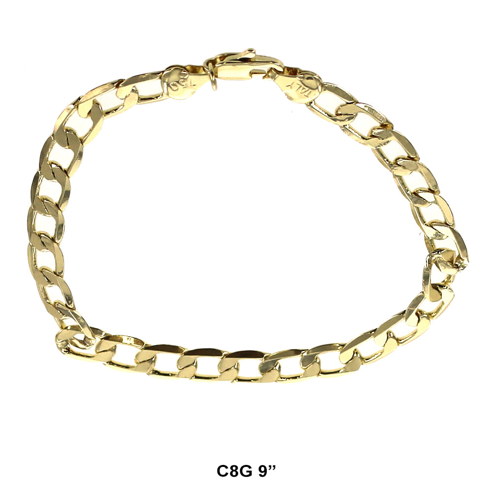 8 MM Cuban Bracelet C8G