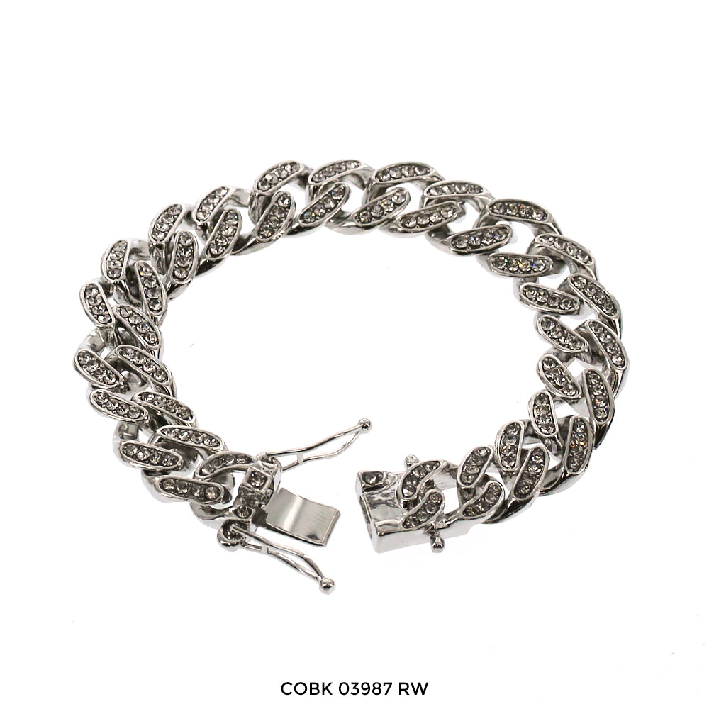 Pulsera Hip Hop 13 MM COBK 03987 RW