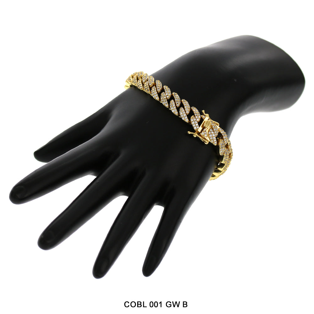 Pulsera Hip Hop 9 MM COBL 001 GW