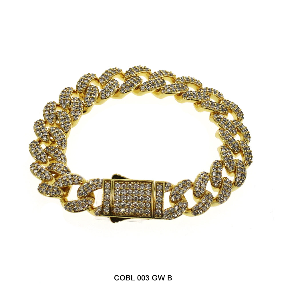 Pulsera Hip Hop 12 MM COBL 003 GW